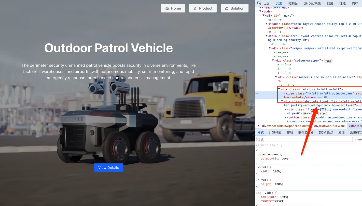 HTML Video 在 Vue 中消失的 muted 属性