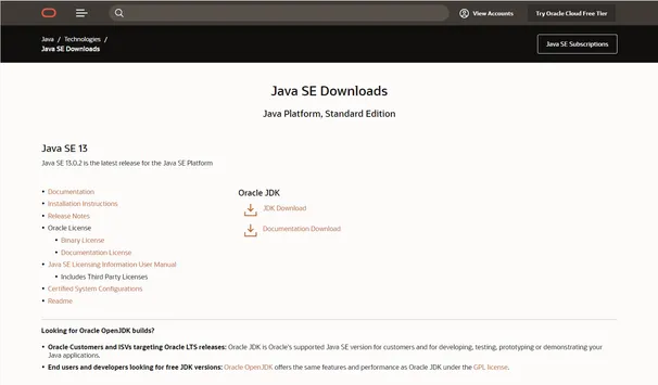 Windows 10 系统安装与配置 JDK 13 环境